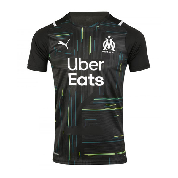 Thailande Maillot Marseille Gardien 2021 2022 Noir Pas Cher